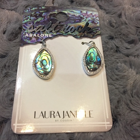 2 for $25! Abalone and crystal earrings. NWT - Picture 2 of 4